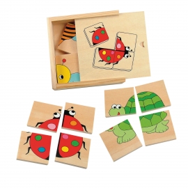 Puzzle din lemn - Imagini din 4 piese