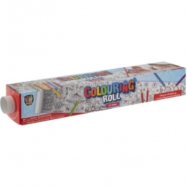 Rola de colorat 2,5mx42cm cu 6 creioane colorate incluse Grafix GR150115 BBJGR150115_Initiala