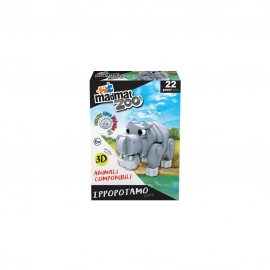 Madmat Zoo Puzzle 3D Hippo Mic - Mandelli BEE5689