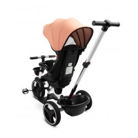 Tricicleta cu maner parental si scaun reversibil Toyz DASH Roz TOYZ-0357