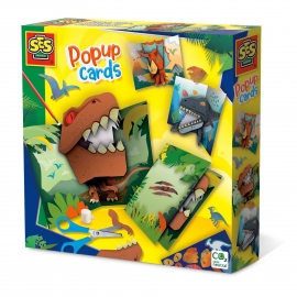 Set creativ - Carduri pop-up dinozauri