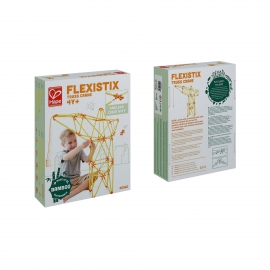 Jucarie din bambus Flexistix - Macara pivotanta (94 piese)