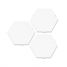 Set placi pentru margelele de calcat Beedz - 3 bucati hexagon