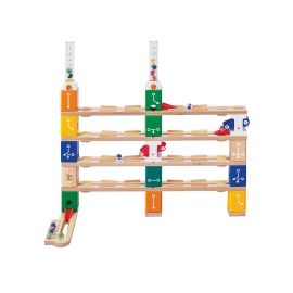 Jucarie copii Quadrilla - circuit cu bile - Set de codare de baza (125 piese)