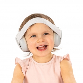 Casti antifonice pentru bebelusi, ofera protectie auditiva, SNR 25, gri, 12+ luni, Reer SilentGuard Baby 53261