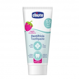Pasta dinti pentru copii Chicco, fluor cu aroma de capsuni, 1-5 ani+ CHC07429-9