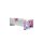 Patut Pentru Fete 2-8 Ani Frozen Flowers, Cu Dubla Protectie Si Saltea SafeNest de 140x70 Cm Ptv6820