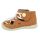 Sandale copii, Tahiti (Marime: 18, Culoare nappa: Maro, Decor: Buline)