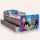 Pat copii Tinerii Titani 2-8 Ani Cu Manere, Sertar Si Saltea Inclusa 140x70 Cmg50494441587028