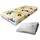 Set complet 7 piese Saltea SmartNest 160x80x12 cm, Lenjerie Minnie 2-12 ani, Protectie Impermeabila, Pilota, Perna - ASC4124