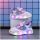 Adidasi sidefati cu luminite - purple hearts adtui11