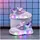 Adidasi sidefati cu luminite - purple hearts adtui11