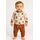 Set bluzita si pantaloni teddy bear din bumbac, cu snur si nasturi bbl23-1