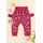 Pantaloni bebe roz cu ursuleti si inimioare - mother & cojok trmb2070-1