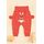 Pantaloni bebe corai cu ursuleti si inimioare - mother & cojok trmd2070-4