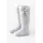 Sosete gri trei sferturi cu model din tesatura si fundita din satin mbs01-5-c2