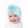Caciulita bleu tip turban cu floare aplicata in fata mbmz070-1-ct11