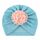 Caciulita bleu tip turban cu floare din saten aplicata mdx-19100-1-ct8