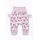 Pantaloni bebe roz cu ursuleti si inimioare - bumbac trpb0035