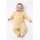 Set bebelusi 2 piese bumbac rib &ndash; bluza cu capse si pantaloni, culoare galben tram0006-cp1
