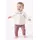 Set fetite 3 piese bluza alba cu broderie florala, colanti inflorati si bentita trpb0038