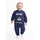 Set trening bebe din bumbac moale bluza cu imprimeu si pantaloni comozi trpb0099
