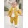 Trening baieti 3 piese galben jacheta bluza pantaloni bumbac casual sport trpb0177