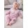 Set bebe fetita 2 piese mov bluza cu guler brodat pantaloni comozi trpb0181