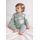 Set verde 2 piese bebe fete bymurat roz cu aplicatii inimioare si pantaloni comozi by10218-1-29