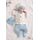 Set nou nascut baiat 5 piese elegant bumbac camasa pantaloni caciulita baveta trpb0202