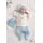 Set nou nascut baiat 5 piese elegant bumbac camasa pantaloni caciulita baveta trpb0202
