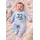 Salopeta bleu cu botosei pentru bebelusi, mom&dad bp4-6