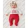 Salopeta din bumbac pentru bebelusi cu botosei, happy kid bp119