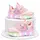 Adidasi sidefati cu luminite - pink hearts adtui11-roz
