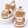 Sandalute maro cu piuitoare - happy cute bear snd14