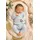 Set bebelusi din 2 piese bumbac rib &ndash; bluza cu capse si pantaloni, culoare gri tram0004-cp1-1