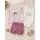 Set din 3 piese cu body, bumbac, deco tram1-30