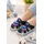 Sandale bleumarin cu luminite, talpa flexibila - masinuta sndn5-17