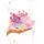 Pantofi sport cu lumini led, model papusica cu invartitoare, piele ecologica, fete, roz ad2026-1-1