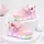 Pantofi sport cu lumini led, model pink hear, textil, fete, roz adtui11-roz-1