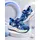 Pantofi sport cu lumini led, super navy style, textil, baieti, bleumarin adt-33-2