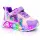 Pantofi sport cu luminite, model baloane, piele ecologica, fete, mov ad30-84