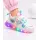 Pantofi sport cu luminite, model cu fluturas si zana, piele ecologica, fete, alb ad30-82
