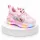 Pantofi sport cu luminite, model shine, piele ecologica, fete, roz ad30-112