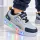 Pantofi sport cu luminite, model sporty style 3, piele ecologica, baieti, gri ad30-224