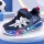 Pantofi sport cu luminite, model super confy, textil si piele ecologica, baieti, bleumarine ad30-225