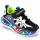 Pantofi sport cu luminite, model super confy black, textil si piele ecologica, baieti, bleumarine ad30-226