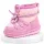 Cizme roz imblanite pentru fete superbaby din piele ecologica, talpa cauciuc, cu siret si fermoar, peste glezna, casual