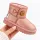 Cizme roz sidefat pentru fetita, superbaby, model nasturel, piele ecologica