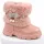 Ghete roz cu blanita accesorizata cu strasuri si perlute, fetite, piele ecologica, model elegance